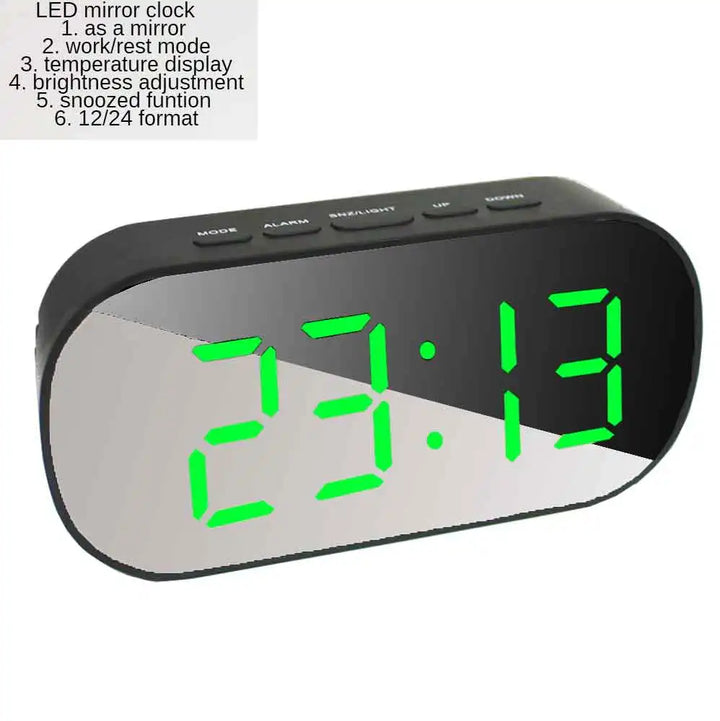Curved Screen Digital Alarm Clock