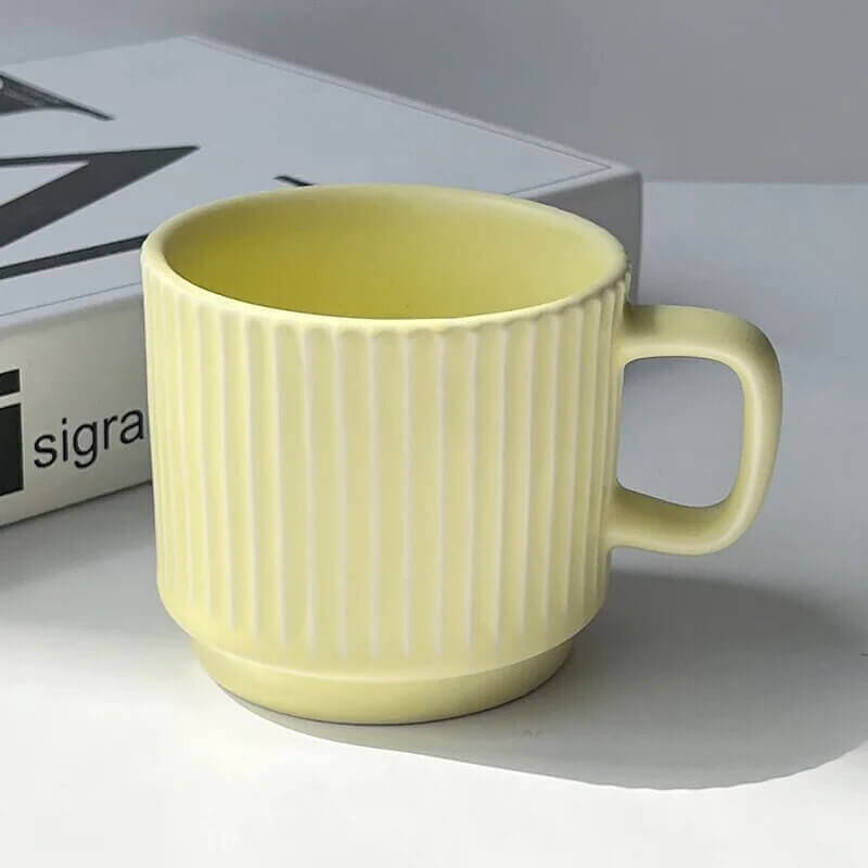 Large Retro Ceramic Mug
