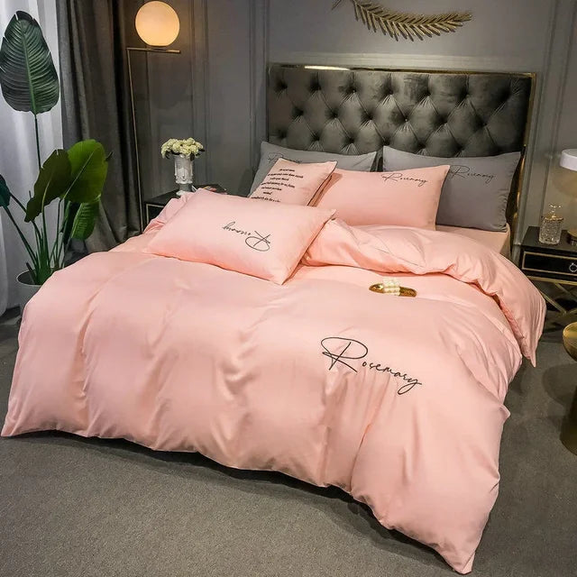 Luxury Duvet Cover with Elegant Embroidery – Soft, Breathable and High Quality |