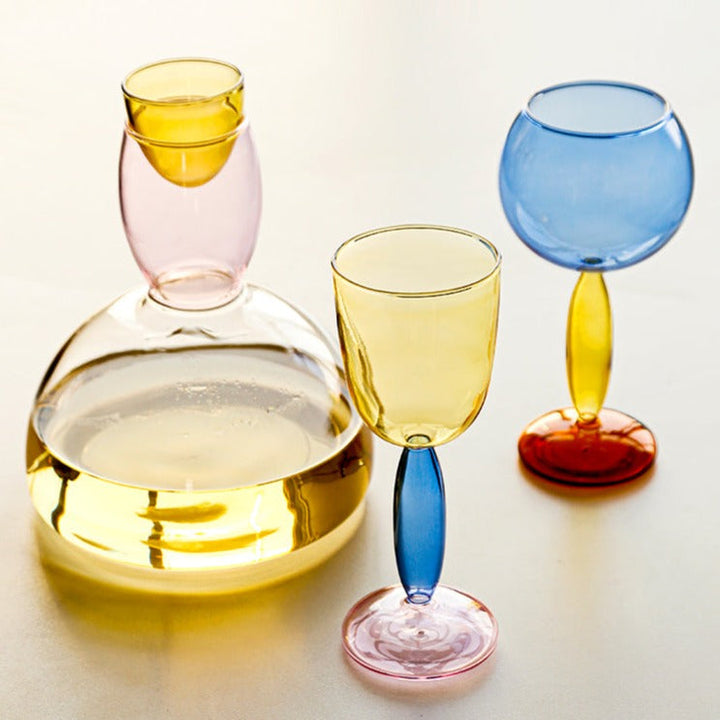 Borosilicate 3-colour Glassware - Wine Glass