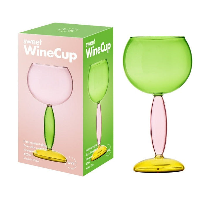 Borosilicate 3-colour Glassware - Wine Glass
