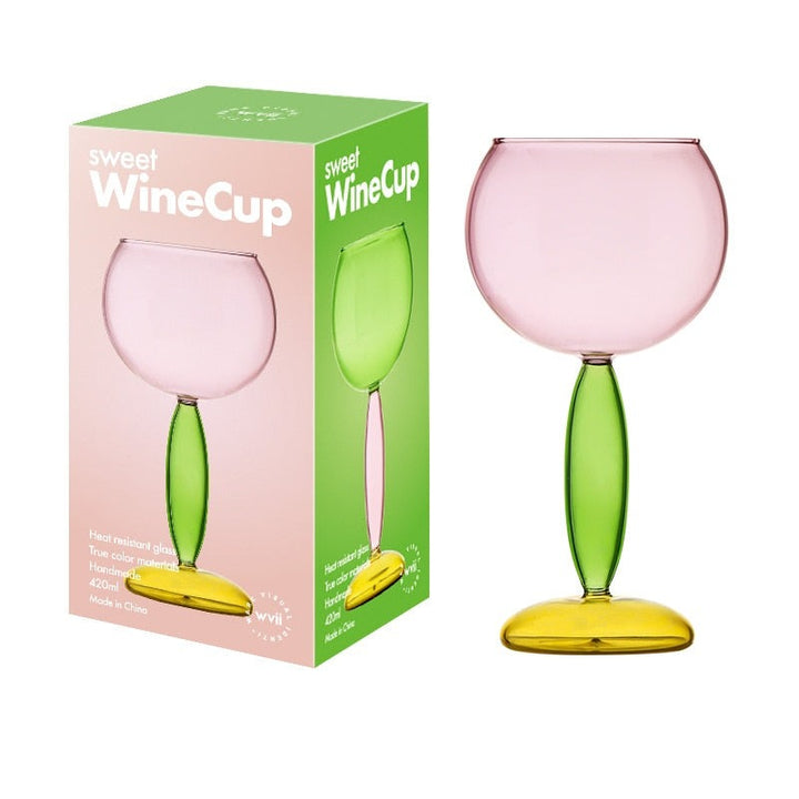 Borosilicate 3-colour Glassware - Wine Glass