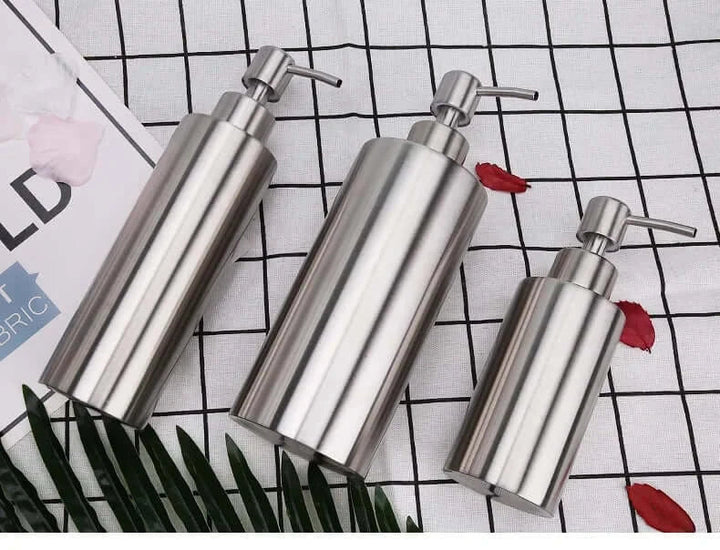 Elegant Stainless Steel Hand Pump Soap Dispenser 250ml/350ml/550ml