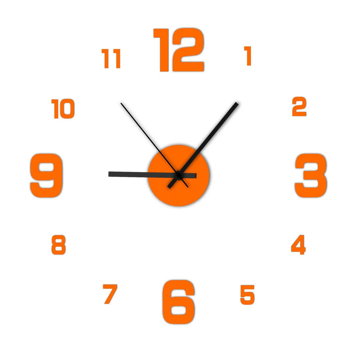 Creative frameless wall clock