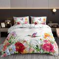 colourful Flowers Aura Duvet with Pillowcases