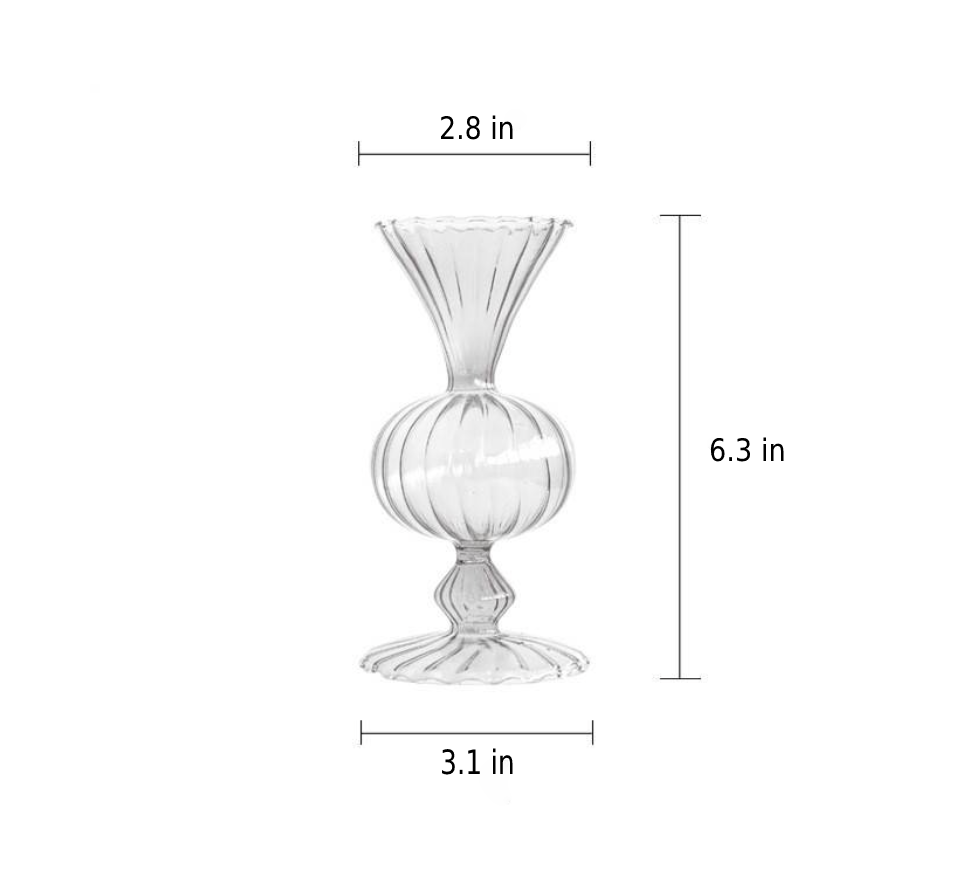 Petal-Textured-Glass Accents &amp; Vases
