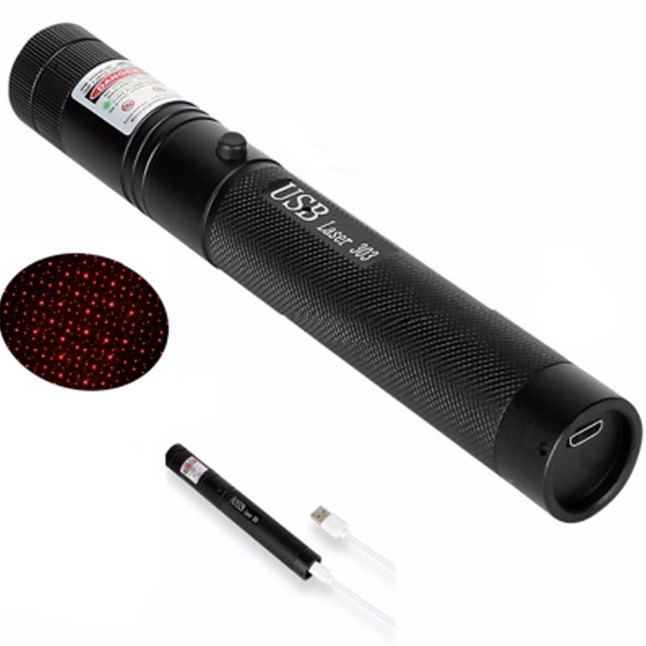 Zelara-Power Laser Pointer 303 - Rechargeable visible USB laser pointer with high power
