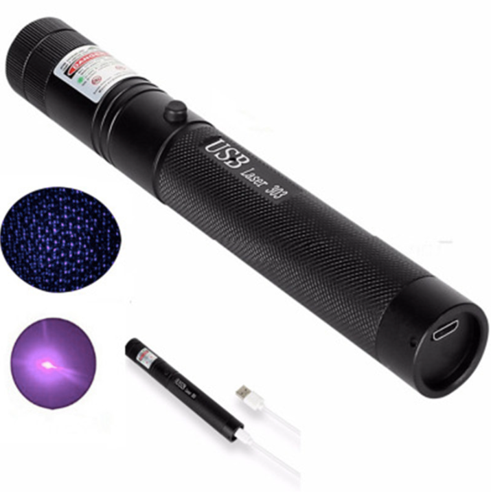 Zelara-Power Laser Pointer 303 - Rechargeable visible USB laser pointer with high power