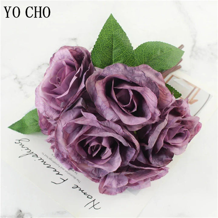 Large Peony Silk Flower Bouquet Set