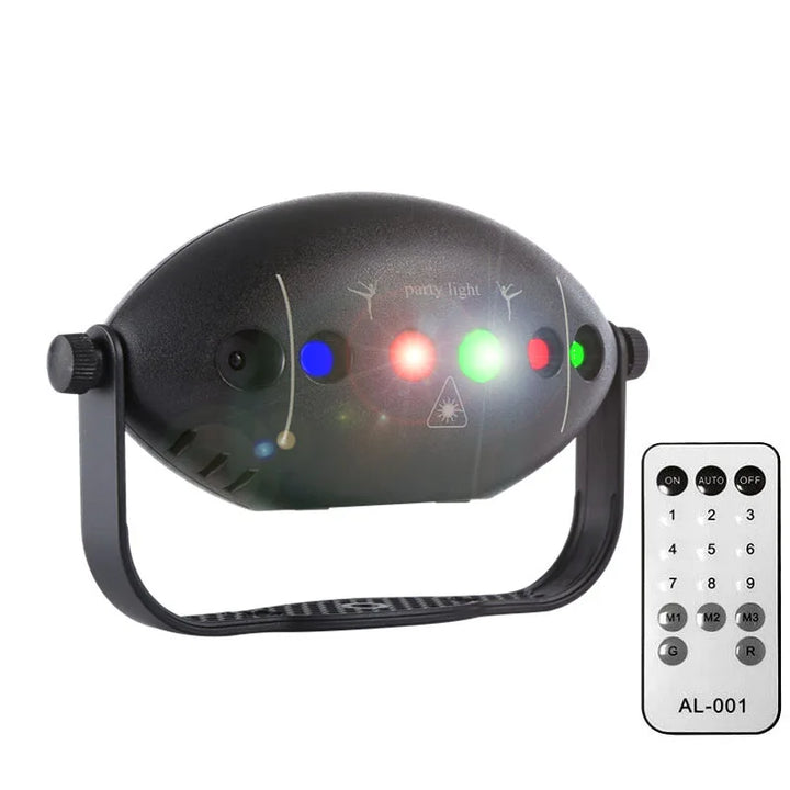 RGB Disco Lights Stage DJ Party Laser Projector - Strobe Club Home Holiday Decoration Lamp for Party Mood