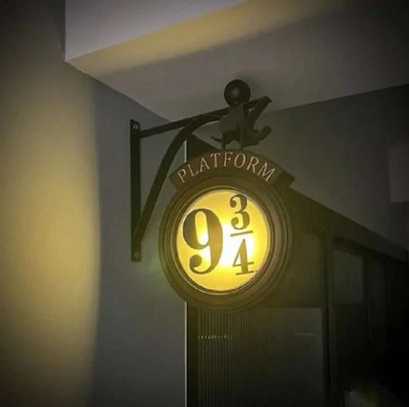 Harry Potter 9 3/4 Figure Night Light LED Magic Wall Lamps Platform Hogwarts 3D Lamp Harry&