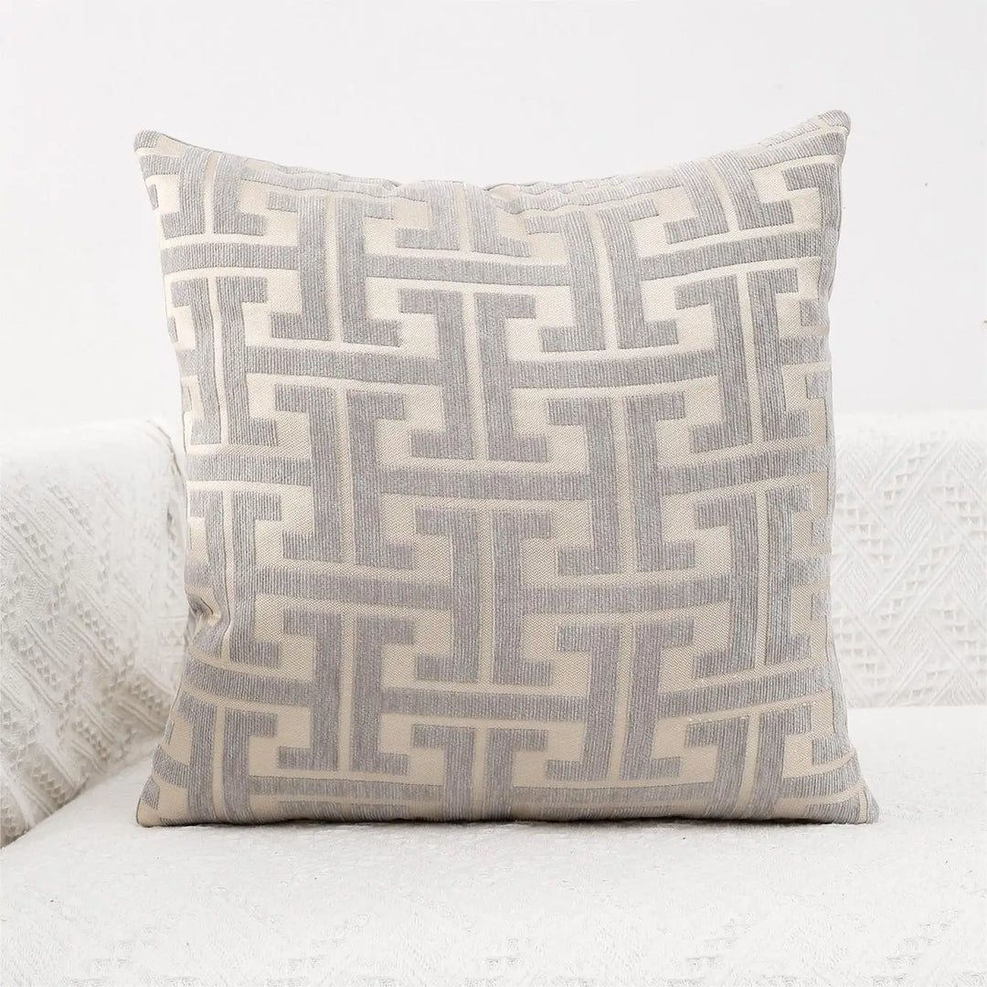 Striped cushion cover in country house style – Decorative sofa cover for living room and couch |