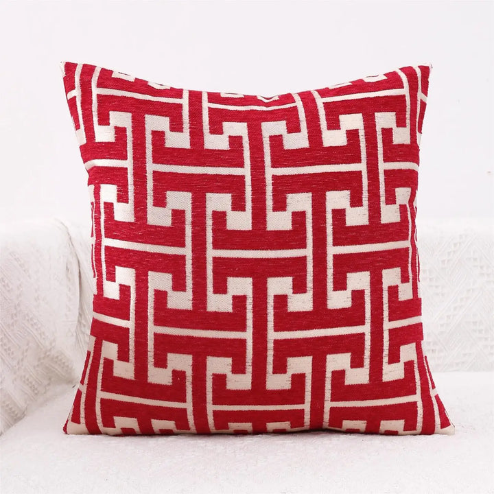 Striped cushion cover in country house style – Decorative sofa cover for living room and couch |