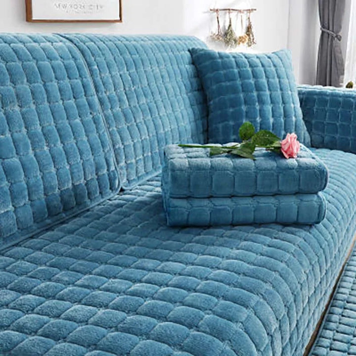 Cozy Soft Thick Plush Non-Slip Sofa Cover |