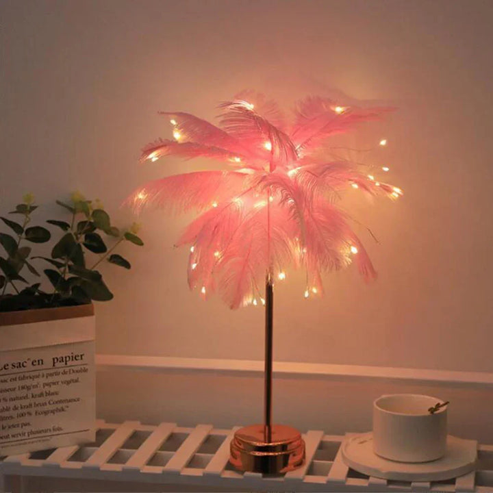 LED Spring Table Lamp Night Light USB powered Remote Control Nightstand Lamps