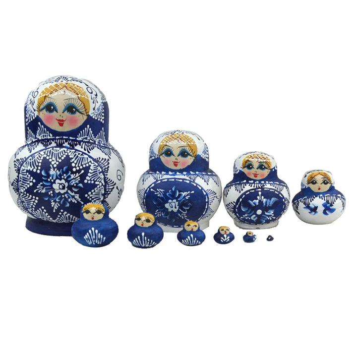 10 pieces/set wooden Russian matryoshka dolls