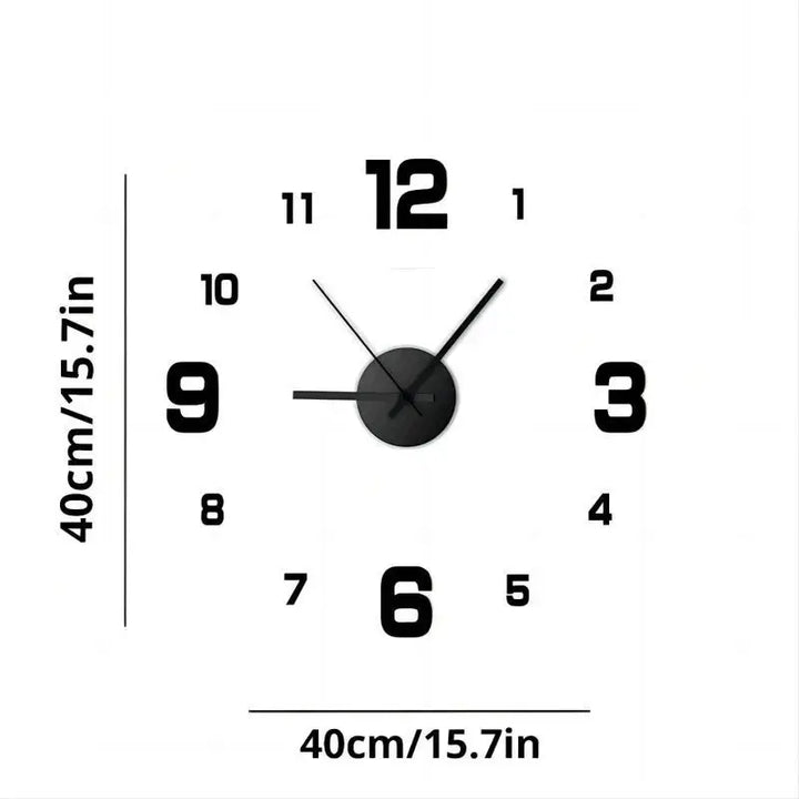 Creative frameless wall clock