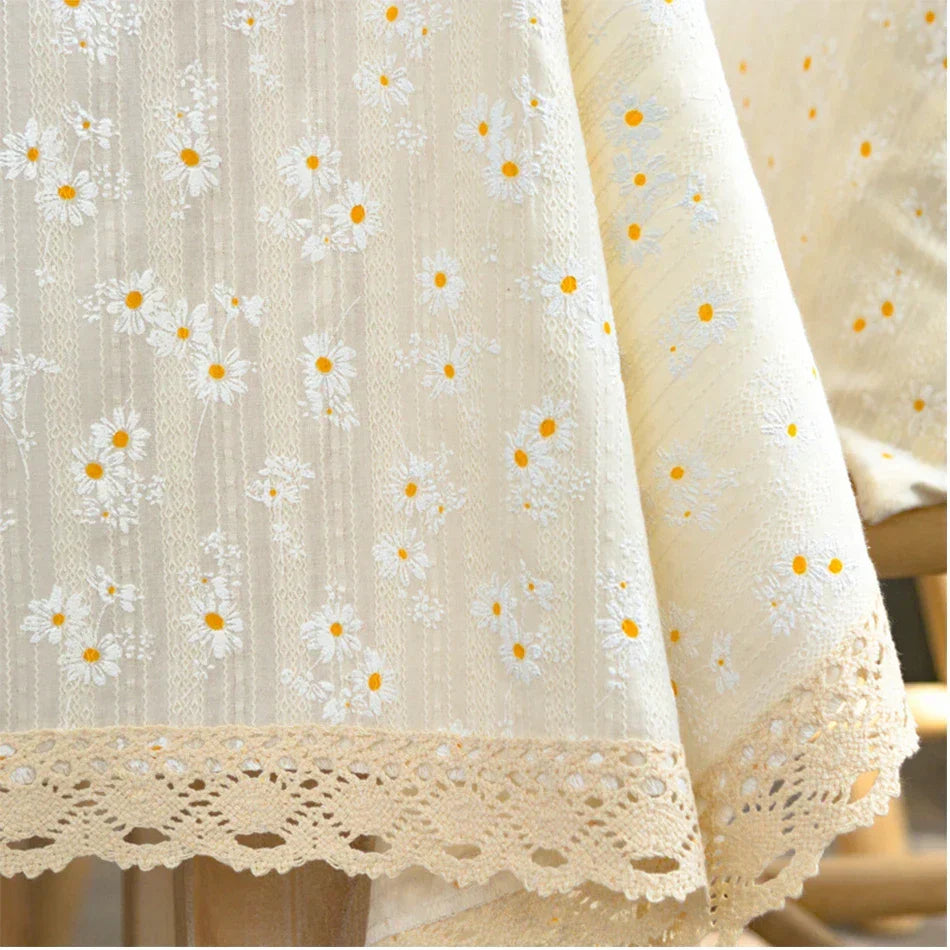 Floral tablecloth