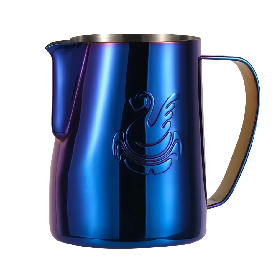 600ml stainless steel coffee pot milk frother cup cream maker espresso latte art tool elegant swan