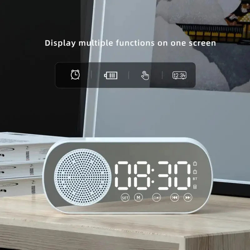 Digital Alarm Clock with Bluetooth Speaker &amp; FM Radio