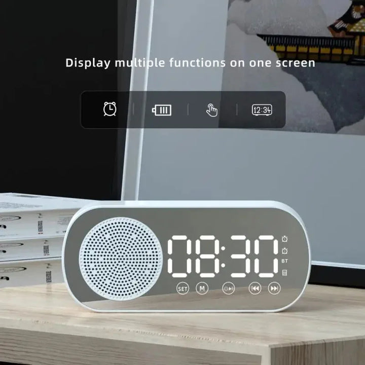 Digital Alarm Clock with Bluetooth Speaker &amp; FM Radio