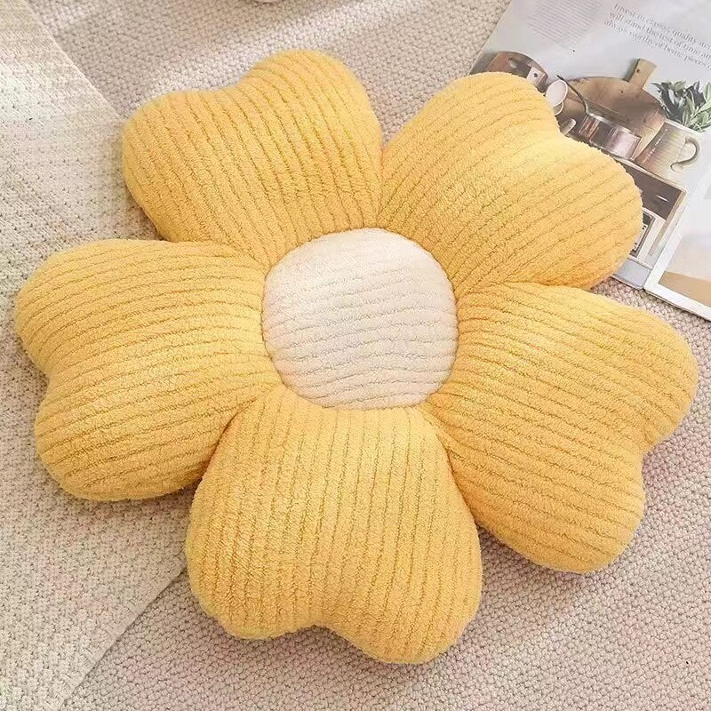 Fluffy Clover Flowers Pillow