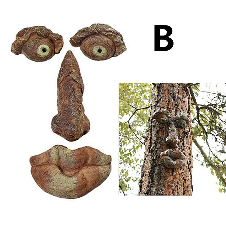 Eyes of Nature: Tree Face Bird Feeder Station