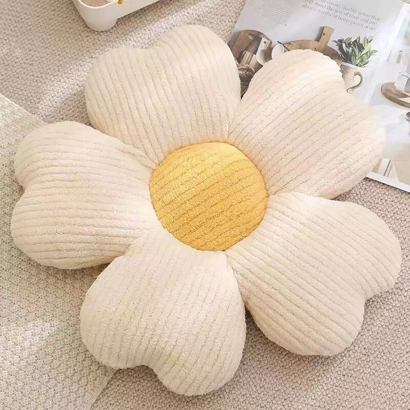 Fluffy Clover Flowers Pillow