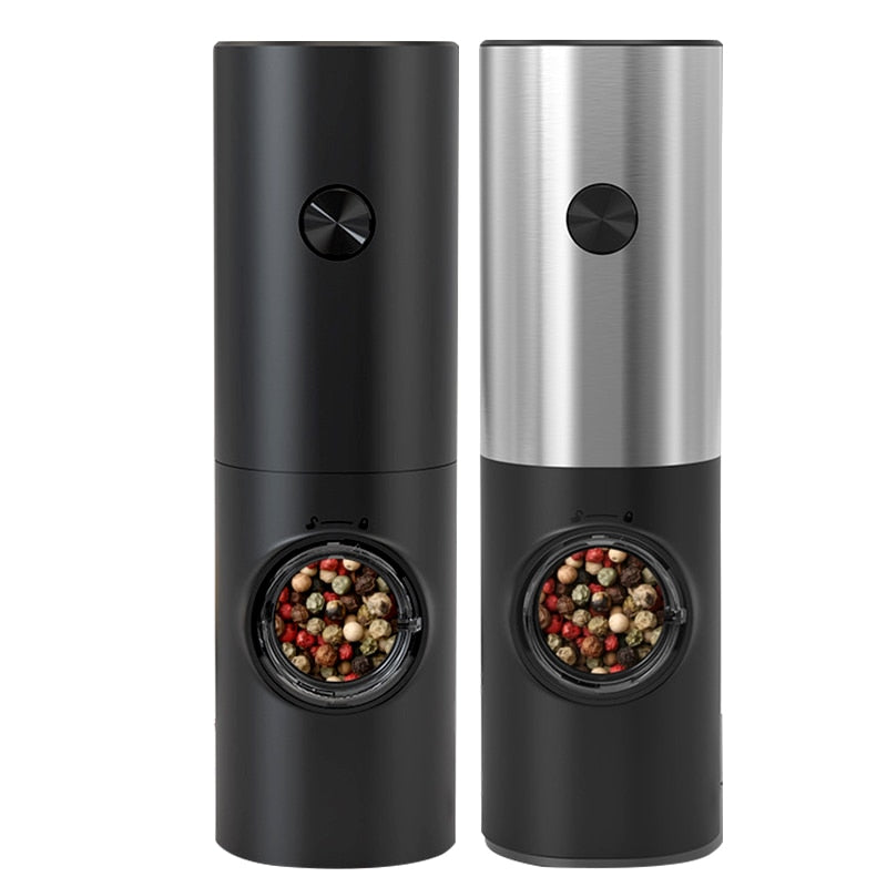 Electric automatic pepper and salt mill with LED light and adjustable grind - Perfect for the kitchen or the restaurant