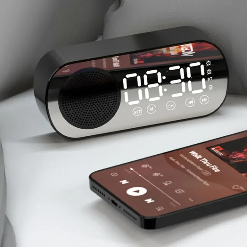 Digital Alarm Clock with Bluetooth Speaker &amp; FM Radio