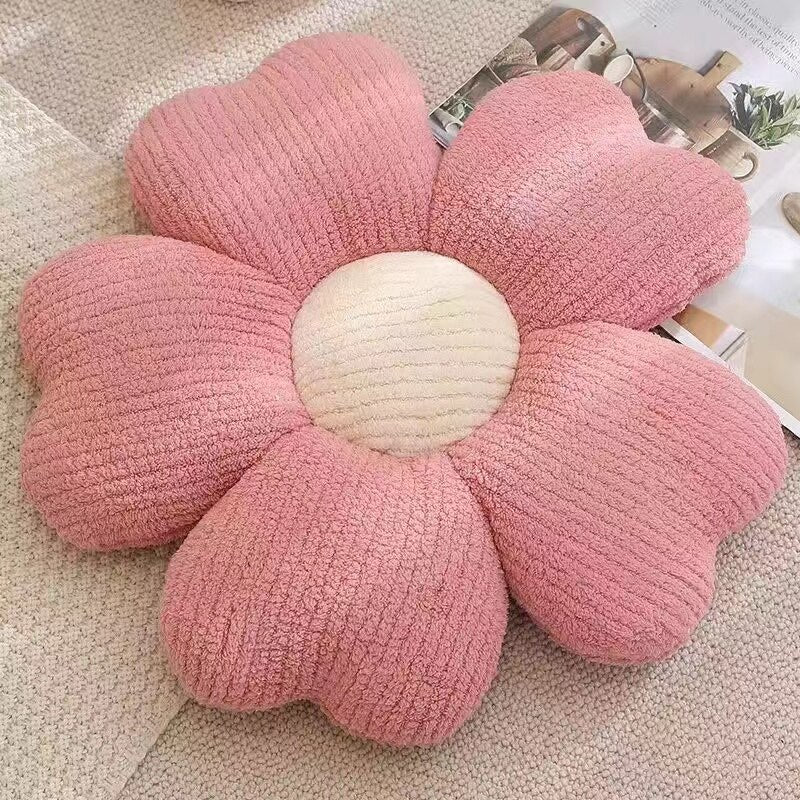 Fluffy Clover Flowers Pillow