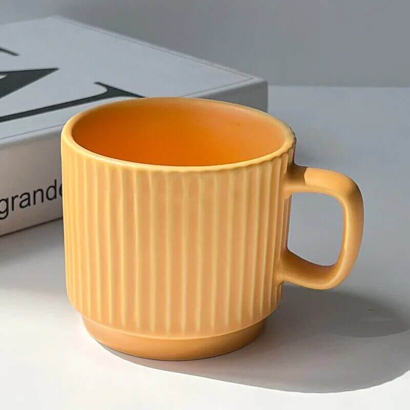 Large Retro Ceramic Mug