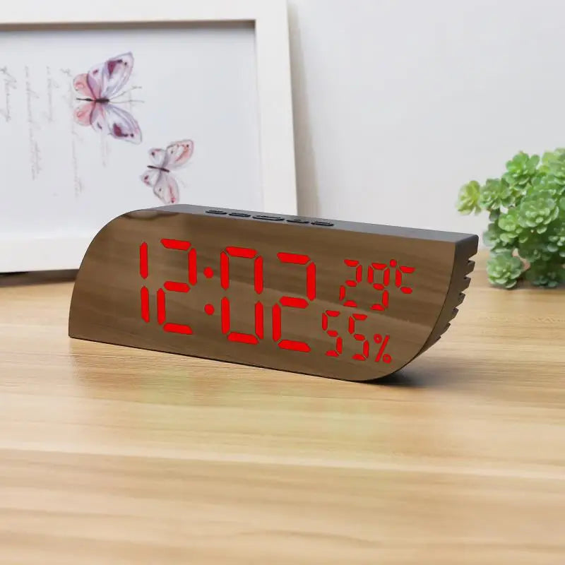 LED Digital Alarm Clock with Dual Display &amp; Unlimited Snooze