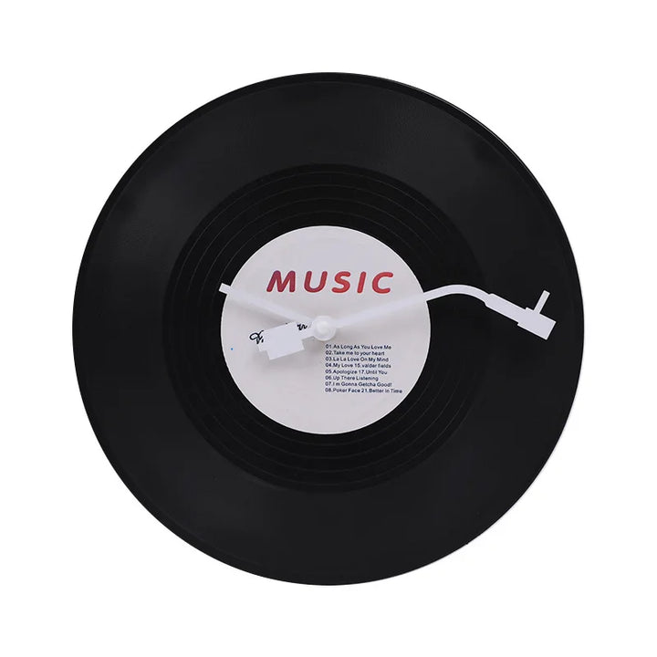 Musical Vinyl Record Wall Clock