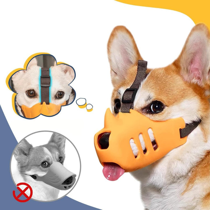 SecureGuard Adjustable Dog Muzzle – Breathable and Comfortable for Better Control over Biting and Chewing |
