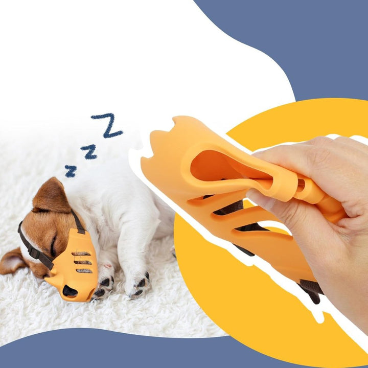 SecureGuard Adjustable Dog Muzzle – Breathable and Comfortable for Better Control over Biting and Chewing |
