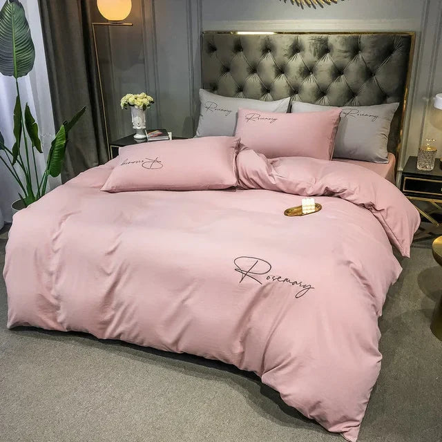 Luxury Duvet Cover with Elegant Embroidery – Soft, Breathable and High Quality |
