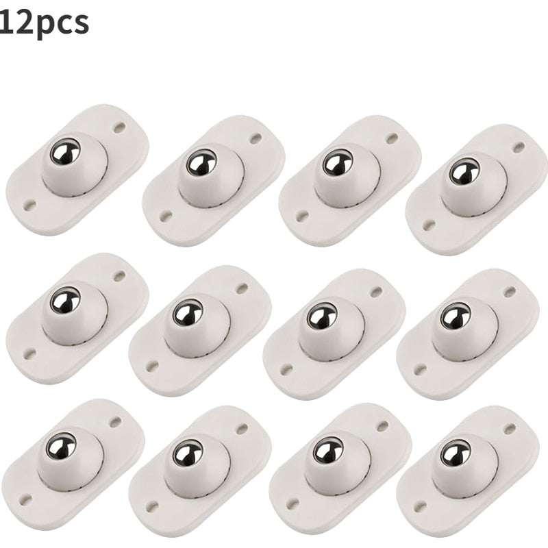 Self-adhesive small furniture wheels