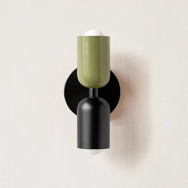 Double Head Wall Lamp Black Base
