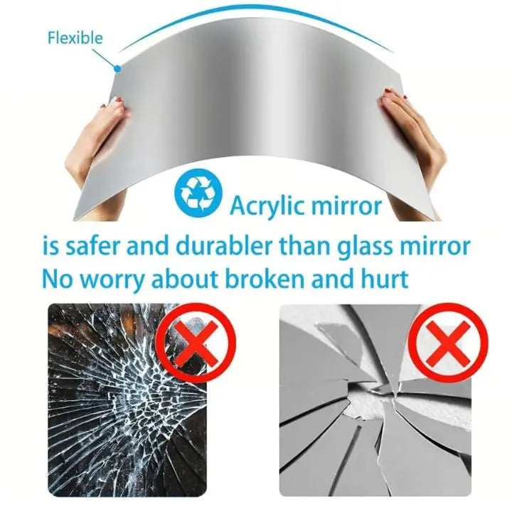 Self-adhesive DIY mirror – Flexible &amp; decorative