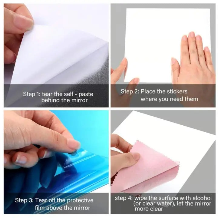 Self-adhesive DIY mirror – Flexible &amp; decorative