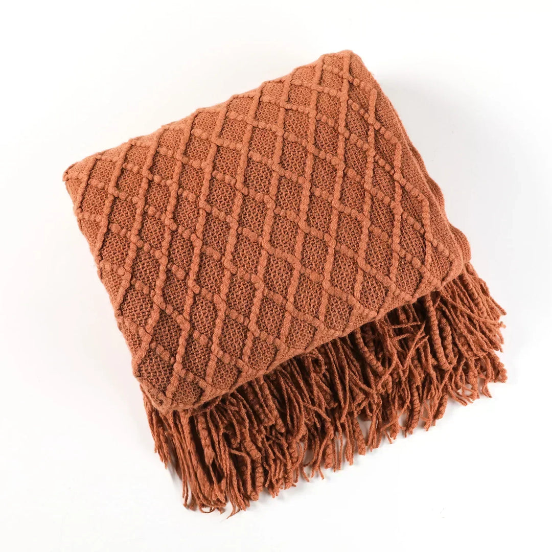 Nordic Style Dick Knitted Blanket