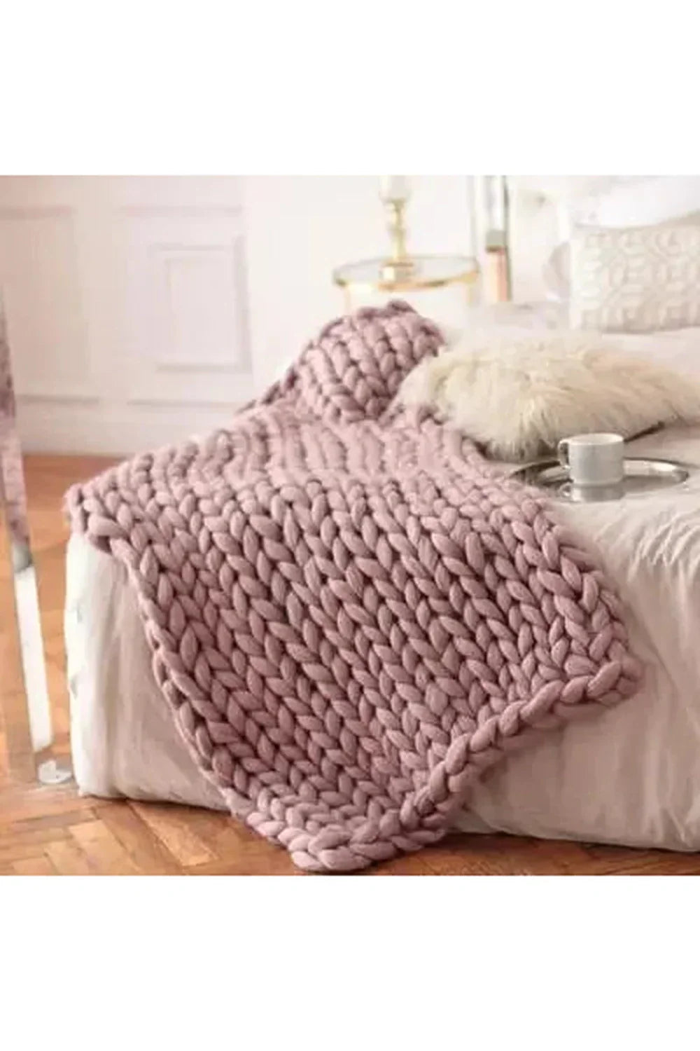 Cozy Knit Chunky Blanket