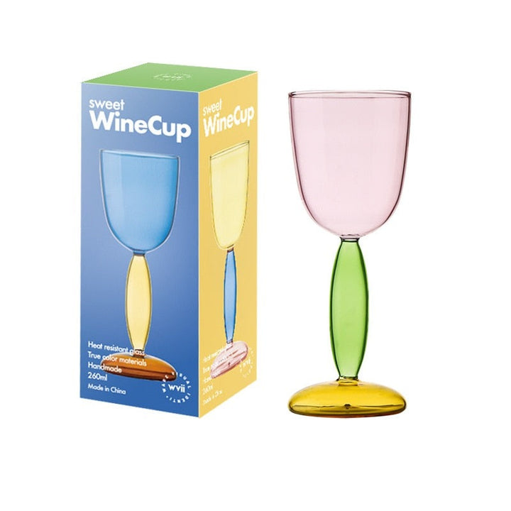 Borosilicate 3-colour Glassware - Wine Glass