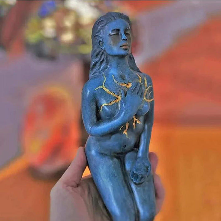 Healing Goddess Sculpture: Resin abstract