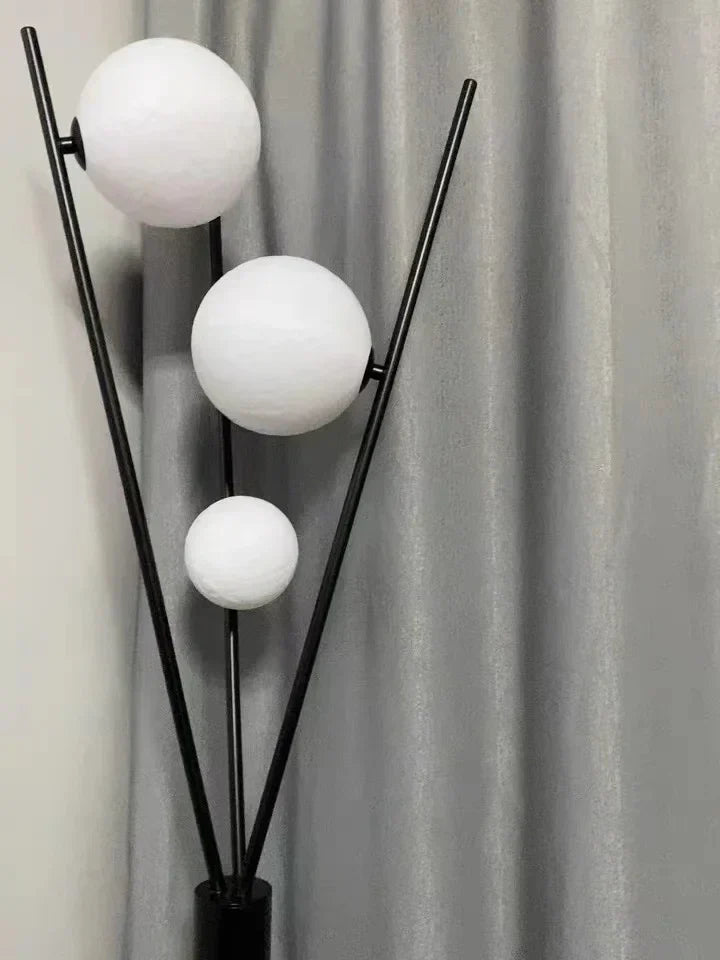 LunaGlow 3D Moon Floor Lamp modern design with tripod LED!