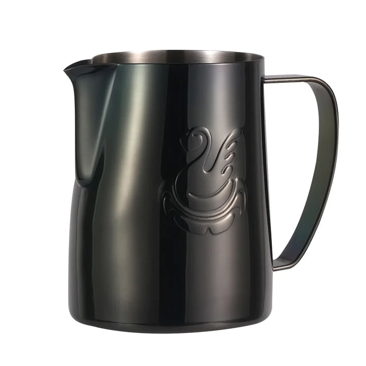600ml stainless steel coffee pot milk frother cup cream maker espresso latte art tool elegant swan