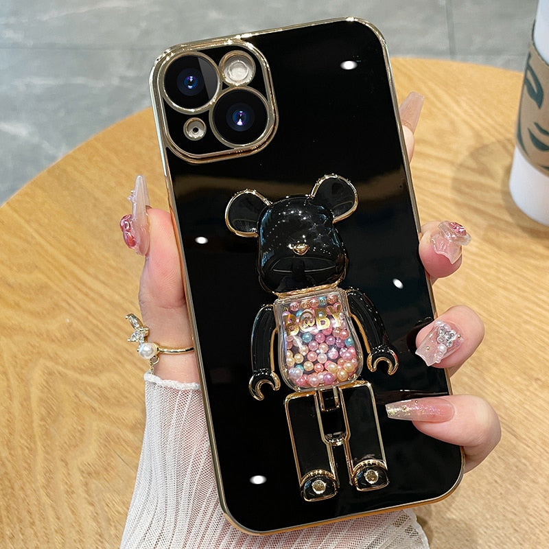 Bear Lover colourful 3D Doll Phone Case