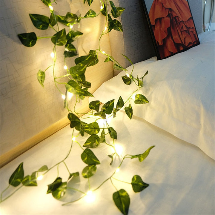 Garden vine LED string lights