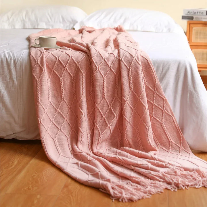 Nordic Style Dick Knitted Blanket